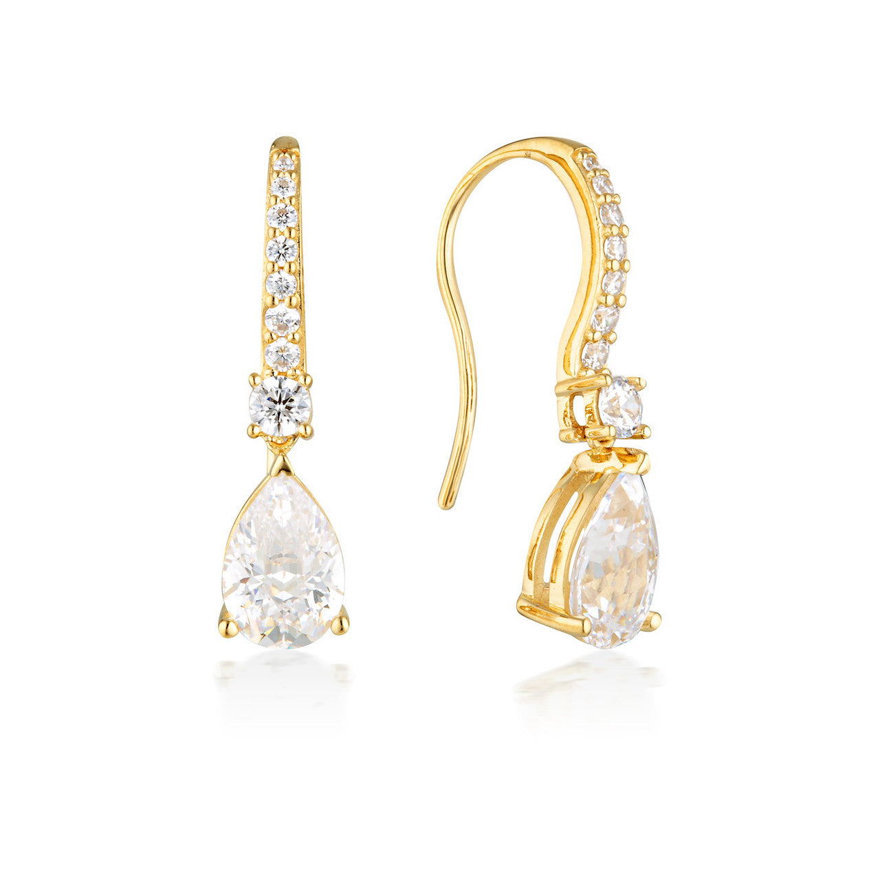Georgini Iconic Bridal Elizabeth Earrings Gold - IE983G | Ice Jewellery Australia