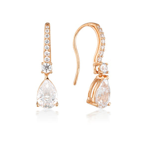 Georgini Iconic Bridal Elizabeth Earrings Rose Gold - IE983RG | Ice Jewellery Australia
