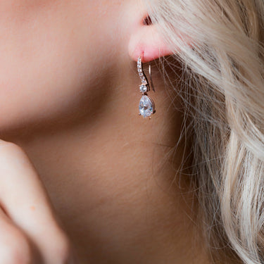 Georgini Iconic Bridal Elizabeth Earrings Rose Gold - IE983RG | Ice Jewellery Australia