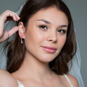 Georgini Iconic Bridal Daphne Earrings Silver - IE984W | Ice Jewellery Australia