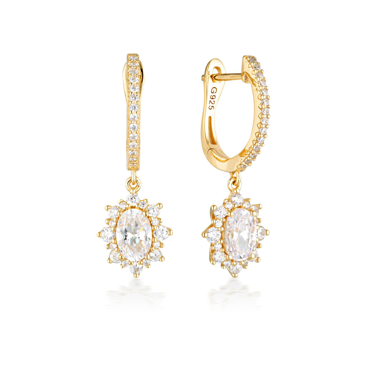 Georgini Iconic Bridal Eloise Earrings Gold - IE986G | Ice Jewellery Australia