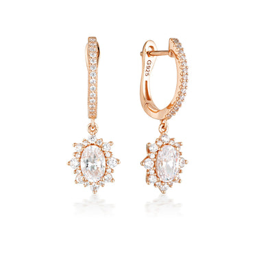 Georgini Iconic Bridal Eloise Earrings Rose Gold - IE986RG | Ice Jewellery Australia