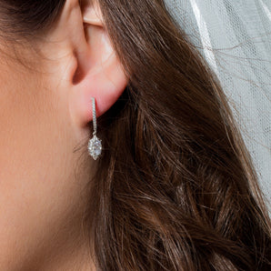 Georgini Iconic Bridal Eloise Earrings Silver - IE986W | Ice Jewellery Australia