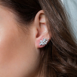 Georgini Iconic Bridal Hyacinth Earrings Silver - IE987W | Ice Jewellery Australia