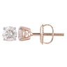 Ice Jewellery Stud Earrings with 0.75ct Diamonds in 9K Rose Gold | Ice Jewellery Australia