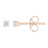 Ice Jewellery Stud Earrings with 0.10ct Diamonds in 9K Rose Gold | Ice Jewellery Australia
