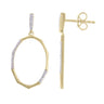 Ice Jewellery Earrings with 0.10ct Diamonds in 9K Yellow Gold | Ice Jewellery Australia