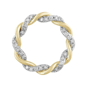 Ice Jewellery Pendant with 0.10ct Diamond in 9K Yellow Gold | Ice Jewellery Australia