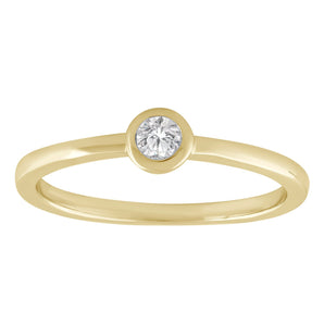 Ice Jewellery Solitaire Ring with 0.25ct Diamond in 9K Yellow Gold -  IGR-23262-0.25-Y | Ice Jewellery Australia