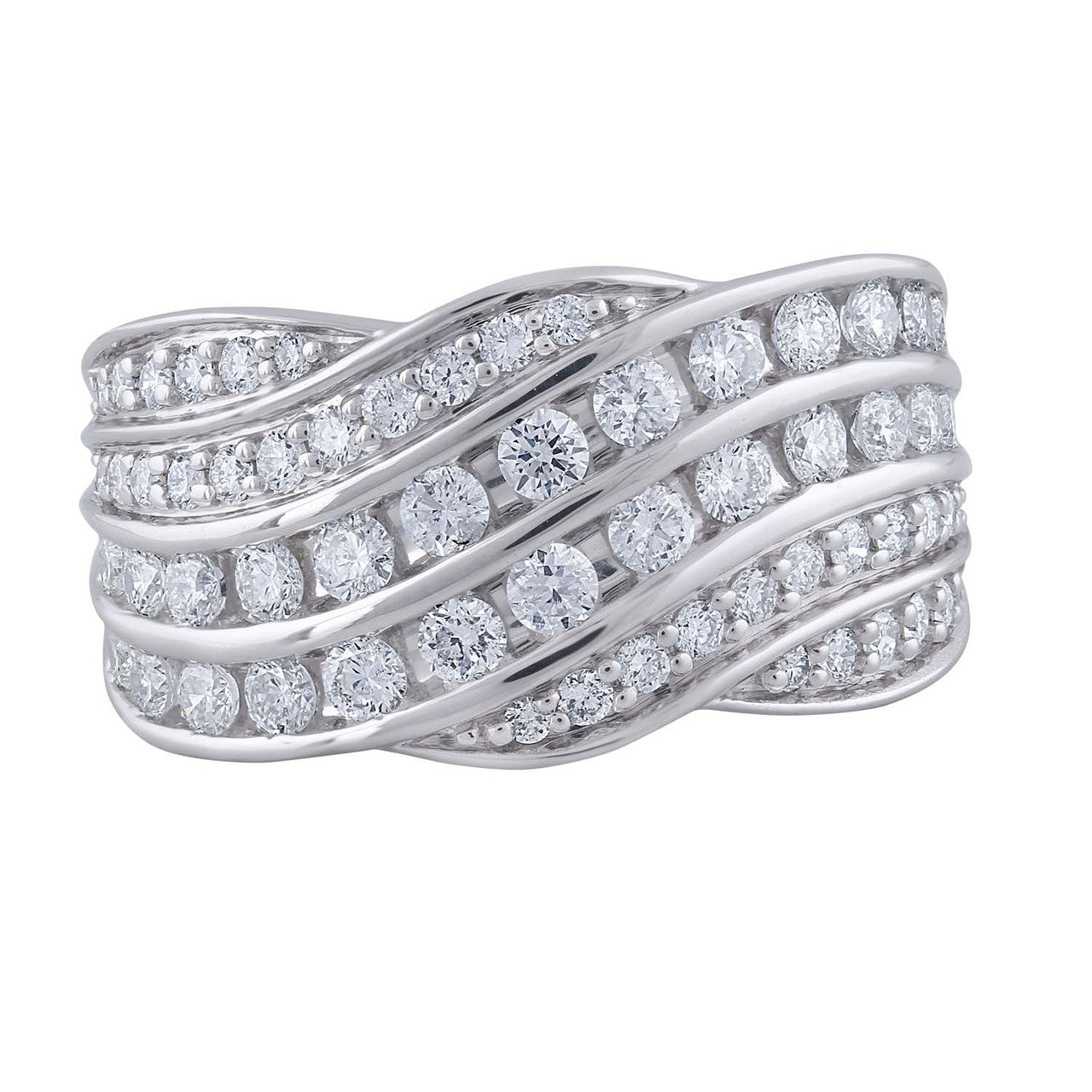 Ice Jewellery Ring with 0.97ct Diamond in 9K White Gold -  IGR-25875-W | Ice Jewellery Australia