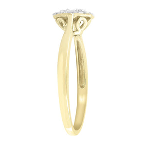 Ice Jewellery Ring with 0.08ct Diamonds in 9K Yellow Gold -  IGR-35001-Y | Ice Jewellery Australia