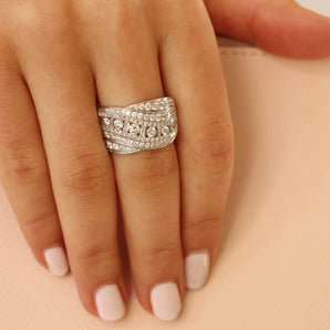 Ice Jewellery Ring with 2ct Diamonds in 18K White Gold -  IGR-36607-200-W | Ice Jewellery Australia