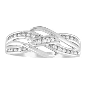 Ice Jewellery Ring with 0.12ct Diamonds in 9K White Gold -  IGR-36991-010-W | Ice Jewellery Australia