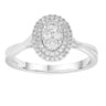 Ice Jewellery Cluster Ring with 0.30ct Diamonds in 9K White Gold -  IGR-37387-030OV-W | Ice Jewellery Australia