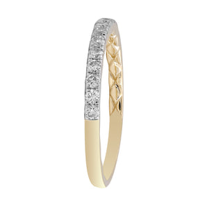 Ice Jewellery Diamond Band Ring with 0.25ct Diamonds in 18K Yellow Gold - IGR-37419-025-18Y | Ice Jewellery Australia