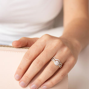 Ice Jewellery Engagment & Wedding Ring Set with 0.50ct Diamonds in 9K Yellow Gold -  IGR-37791-050-Y | Ice Jewellery Australia