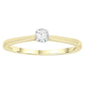 Ice Jewellery Solitaire Ring with 0.07ct Diamonds in 9K Yellow Gold -  IGR-38894-007-Y | Ice Jewellery Australia