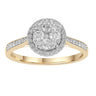 Ice Jewellery Cluster Ring with 0.50ct Diamonds in 9K Yellow Gold -  IGR-39313-050-Y | Ice Jewellery Australia