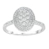 Ice Jewellery Cluster Ring with 0.50ct Diamonds in 9K White Gold -  IGR-39536-050-W | Ice Jewellery Australia