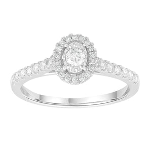 Ice Jewellery Ring with 0.33ct Diamonds in 9K White Gold -  IGR-39904-033-W | Ice Jewellery Australia