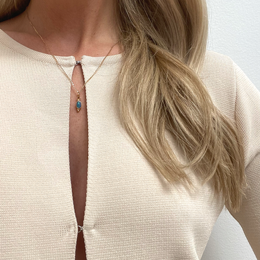 Ichu Opal Trio Gold Necklace - OP5204G | Ice Jewellery Australia