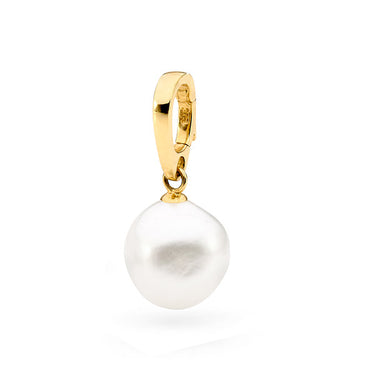 Ikecho Australia 9ct Yellow Gold White Baroque 12-13mm Freshwater Pearl Enhancer - IP138-P9Y-BAR | Ice Jewellery Australia