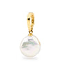 Ikecho Australia 9ct Yellow Gold White Coin 12-13mm Freshwater Pearl Enhancer - IP138-P9Y-COIN | Ice Jewellery Australia