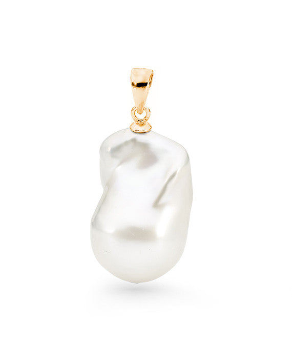 Ikecho Australia 9ct Baroque Freshwater Pearl Pendant -  IP22WYG-BAR | Ice Jewellery Australia