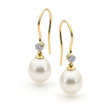 Ikecho Pearl Earrings - Ice Jewellery Australia