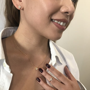 Georgini Stellar Lights Rose Gold Twinkle Studs - IE845RG | Ice Jewellery Australia