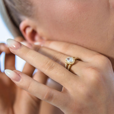 Georgini Aurora Glory Ring Gold -  IR479G | Ice Jewellery Australia