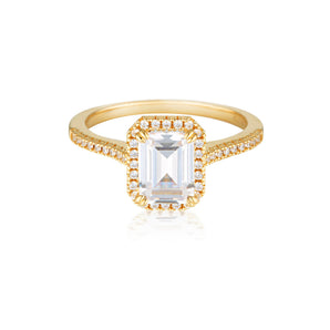 Georgini Iconic Bridal Violet Ring Gold -  IR487G | Ice Jewellery Australia