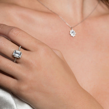 Georgini Iconic Bridal Violet Ring Silver -  IR487W | Ice Jewellery Australia