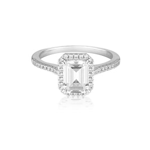 Georgini Iconic Bridal Violet Ring Silver -  IR487W | Ice Jewellery Australia