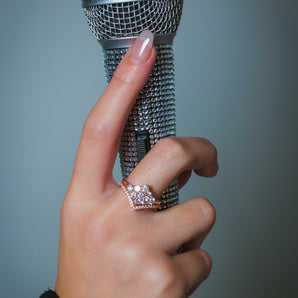 Georgini Rock Star Glam Rose Gold Ring -  IR492Rg | Ice Jewellery Australia