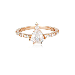 Georgini Rock Star Shield Rose Gold Ring -  IR490RG | Ice Jewellery Australia