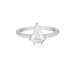 Georgini Rock Star Shield Ring Silver -  IR490W | Ice Jewellery Australia