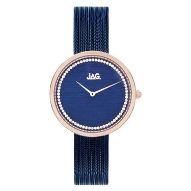 JAG Tegan Navy Dial IP Rose Gold 34mm IP Blacklue B - J2226A | Ice Jewellery Australia