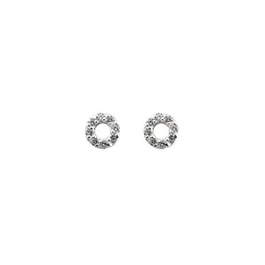 Ichu Tiny Open Circle Cz Earrings - JP1507 | Ice Jewellery Australia