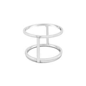 Ichu Open Double Bar Ring - JP3803-6 | Ice Jewellery Australia