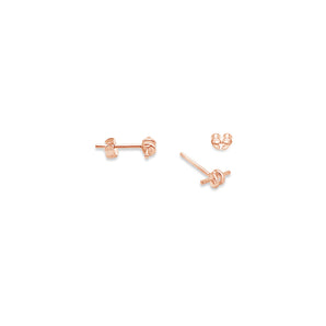 Ichu Knotted Bar Earrings Rose Gold - JP9407RG | Ice Jewellery Australia