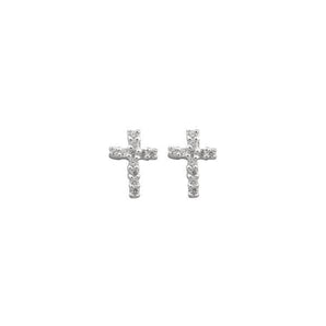 Ichu Tiny Cross Earrings - JP1407 | Ice Jewellery Australia