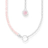 THOMAS SABO Charm Necklace with Beads and Chain Links Silver