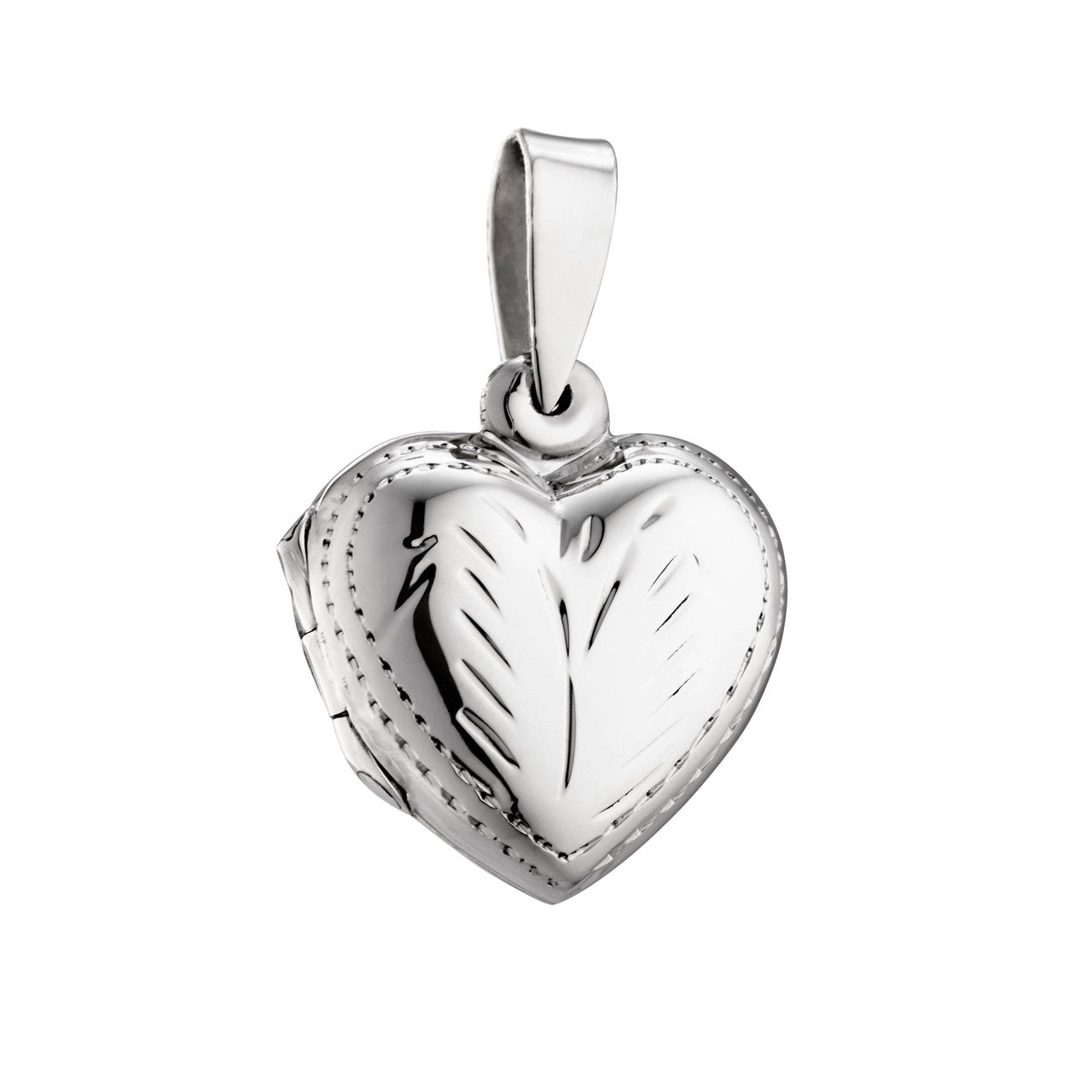 Ice Jewellery Sterling Silver Heart Engraved Locket - LP10 | Ice Jewellery Australia