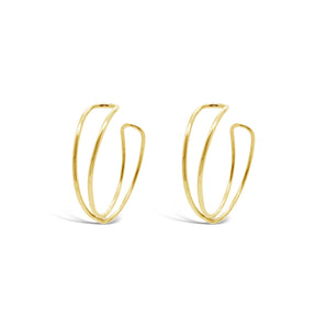 Ichu Gold Intertwined Hoops - ME11507G | Ice Jewellery Australia
