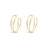 Ichu Gold Intertwined Hoops - ME11507G | Ice Jewellery Australia