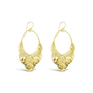 Ichu Falling Cloud Earrings Gold - ME13207G | Ice Jewellery Australia