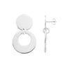 Ichu Double Circle Drop Earrings - ME2207 | Ice Jewellery Australia