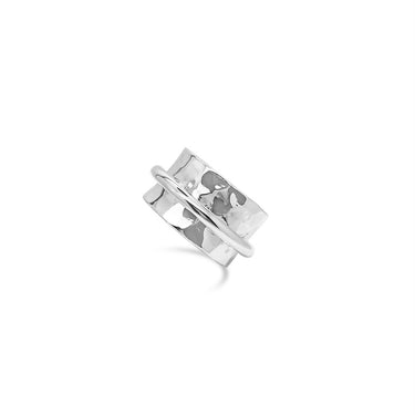 Ichu Concave Swivel Silver Ring - MR26503 | Ice Jewellery Australia