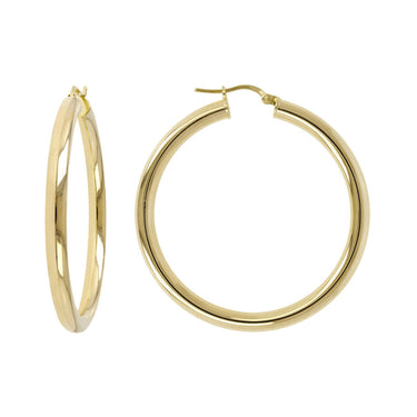Bronzallure Medium Purezza Golden Hoop Earrings - WSBZ00311Y.Y | Ice Jewellery Australia
